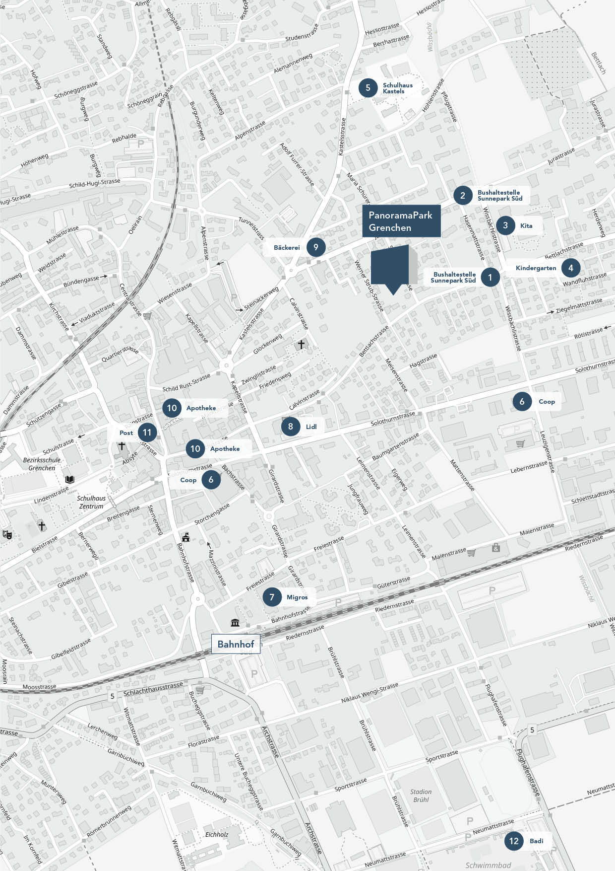 ramseierstucki-architekten_Lageplan Panoramapark